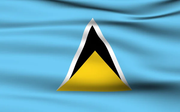 Saint Lucian flag — Stock Photo, Image