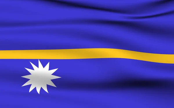 Nauruan flag — Stock Photo, Image