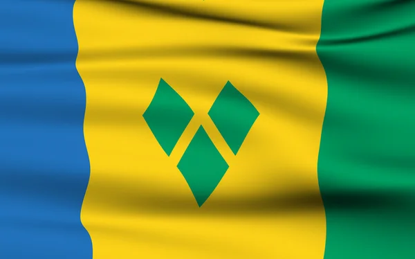 Vincentian flag — Stock Photo, Image