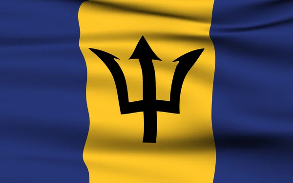 Barbadoská vlajka — Stock fotografie