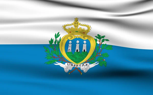 Santomean σημαίαサンマリノの旗 — ストック写真