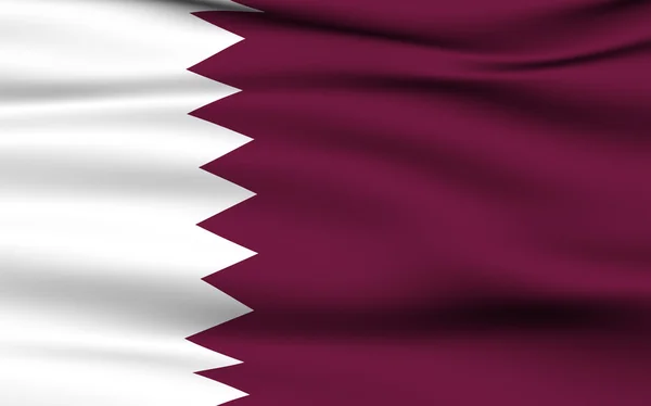 Qatari flag — Stock Photo, Image