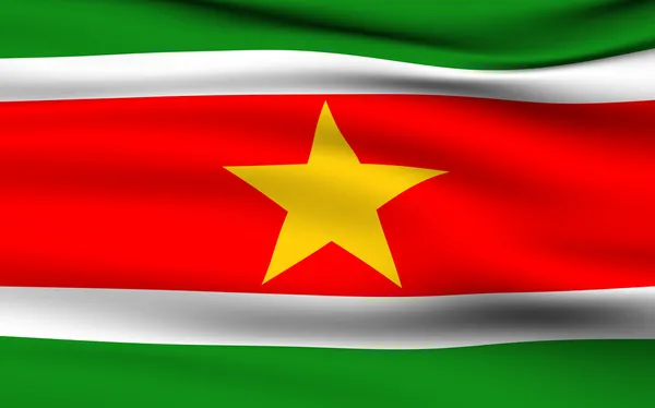 Suriname-i zászló — Stock Fotó
