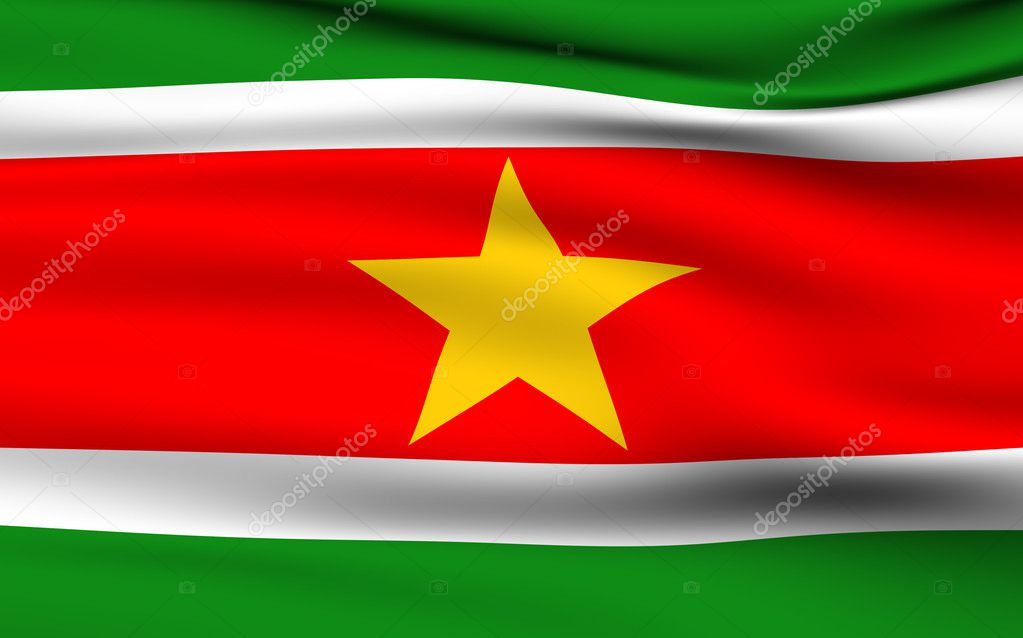 Surinamese flag Stock Photo by ©Anton_Sokolov 1709093