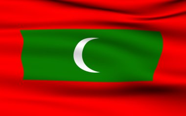 Maldivian flag clipart