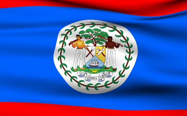 Flaga Belizean — Zdjęcie stockowe