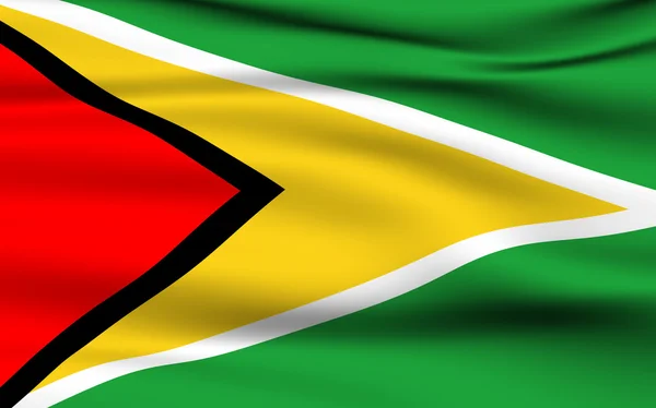 Гайанский флаг — стоковое фото