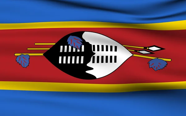Flaga Suazi — Zdjęcie stockowe