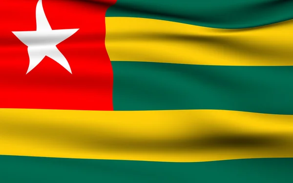 Togolesisk flag - Stock-foto