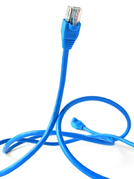 Modrý kabel — Stock fotografie