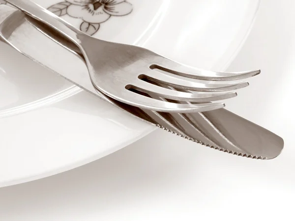 Fork and knife 1 — Stock Photo, Image