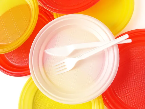 Disposable tableware — Stock Photo, Image