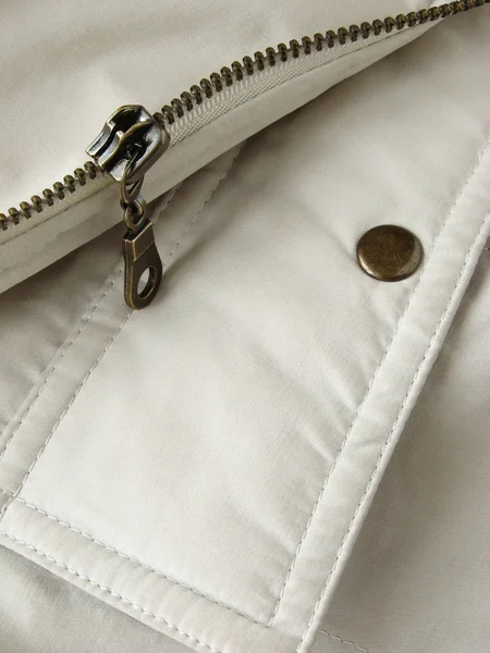 Pocket flap and zipper — Stock Photo, Image
