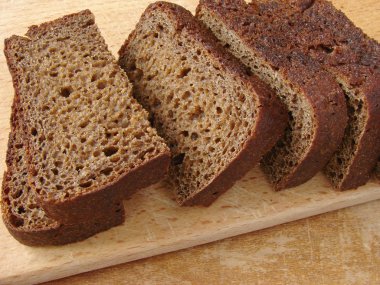 Black bread clipart