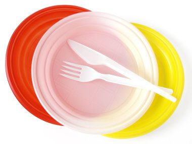 Disposable tableware clipart