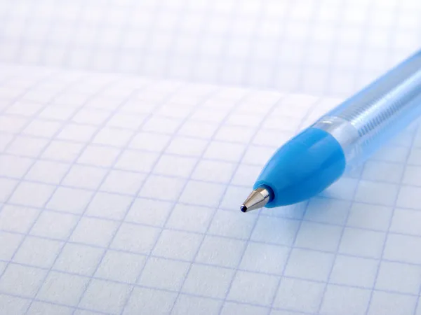 Blauwe pen — Stockfoto