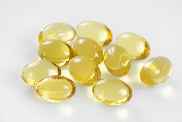 Cápsulas de aceite vitamínico — Foto de Stock