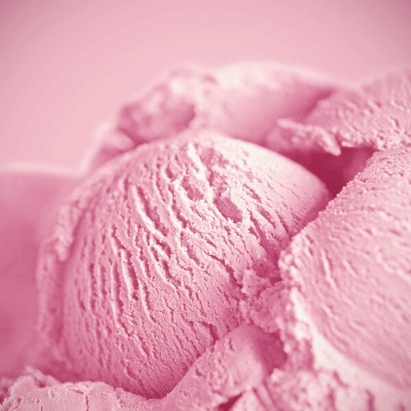 Pink ice cream