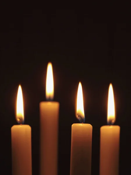 Cztery świece — Zdjęcie stockowe