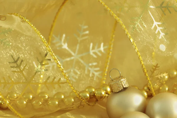 Gouden Kerstmis achtergrond — Stockfoto