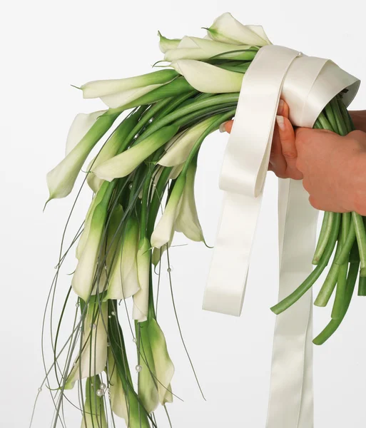 Bouquet de callas blancs — Photo