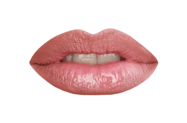 Roze lippen — Stockfoto