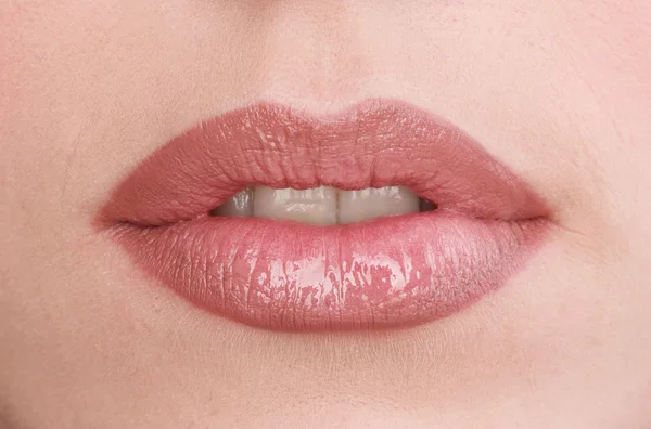 Różowe usta — Zdjęcie stockowe