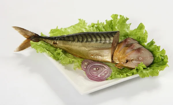 Fresh smoked mackerel — Stock Photo, Image
