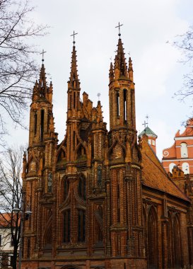 Church of St. Anne, Vilnius, Lithuania clipart