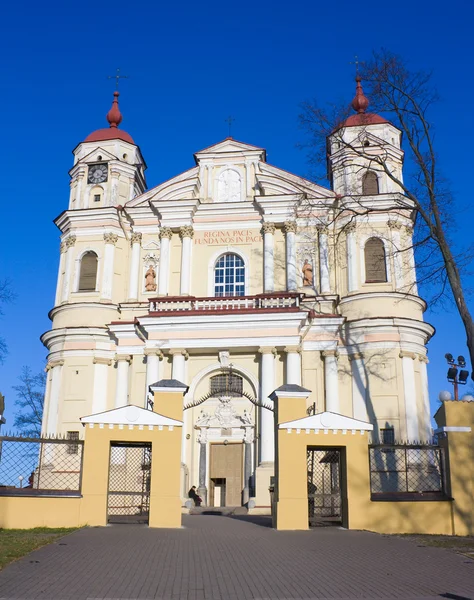 Церква Петра і Paul, Вільнюс — стокове фото