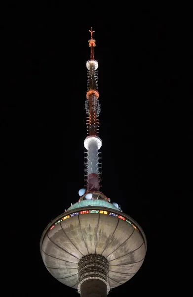 stock image Vilnius TV tower, night