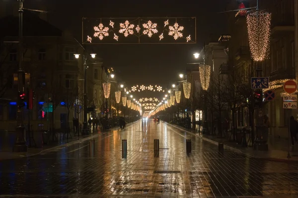 Kerstmis stad, vilnius, Litouwen — Stockfoto