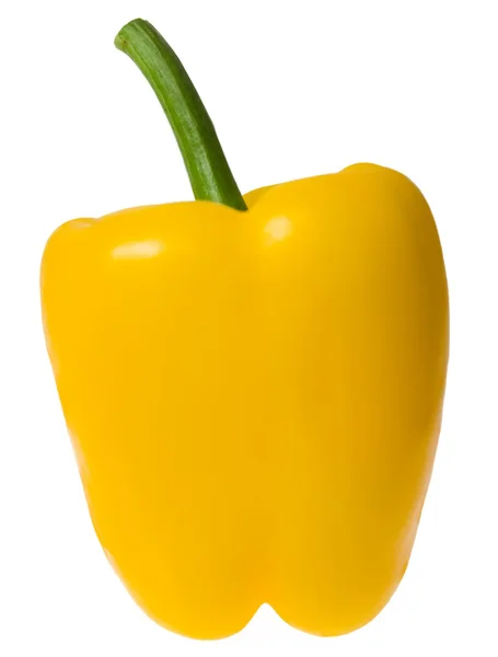 Желтый перец, изолированный — стоковое фото