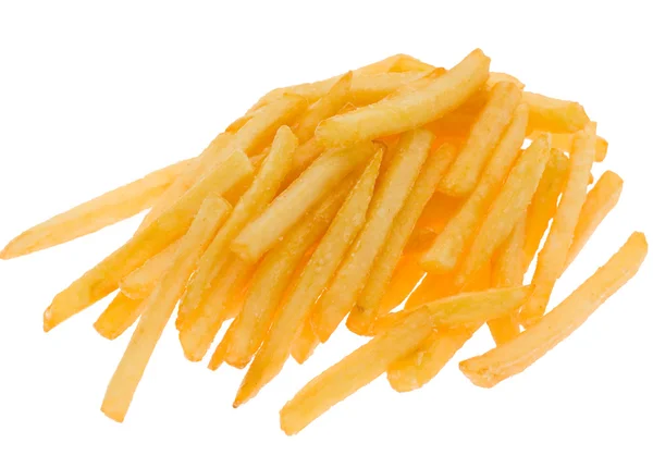 Batatas fritas, isoladas — Fotografia de Stock