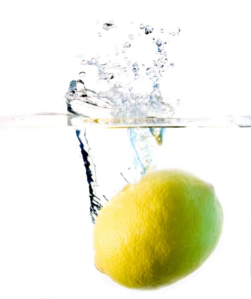 Stock image Lemon water splash