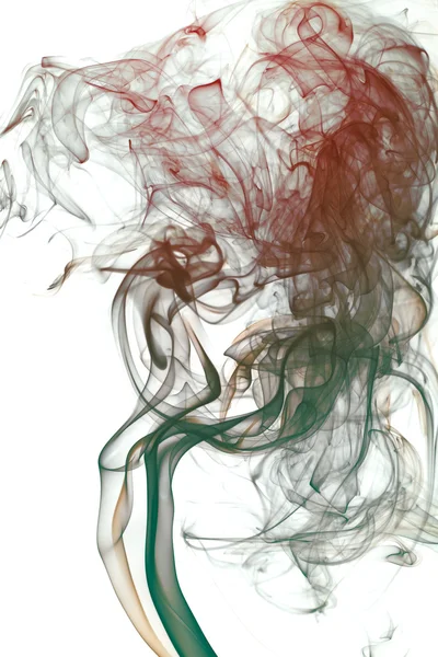 Fumo, sfondo bianco — Foto Stock