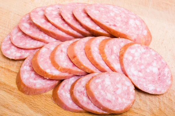 Cut sausage — Stock Photo, Image