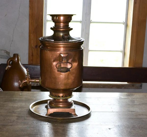 Antique copper samovar — Stock Photo, Image