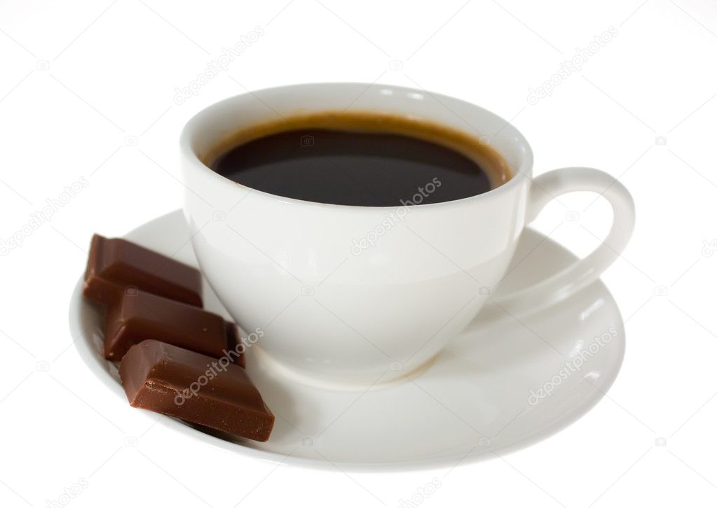 Cup of coffee, chocolate