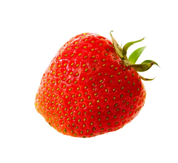 Φράουλα, απομονωμένες σε ένα λευκό φόντο — Φωτογραφία Αρχείου