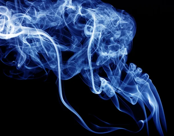 蓝色烟雾抽象背景 — 图库照片