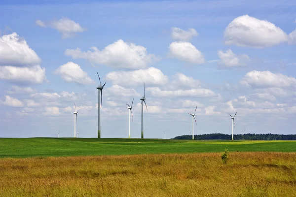 Pole energii wiatru — Zdjęcie stockowe