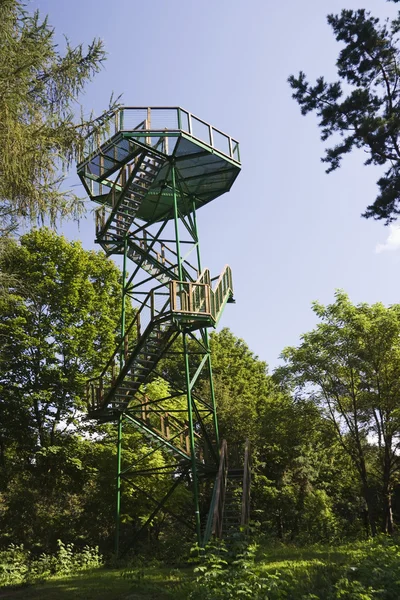 Tekintse át a torony az erdő — Stock Fotó