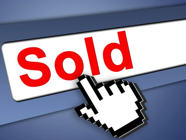 Sold icon — Stock Photo, Image