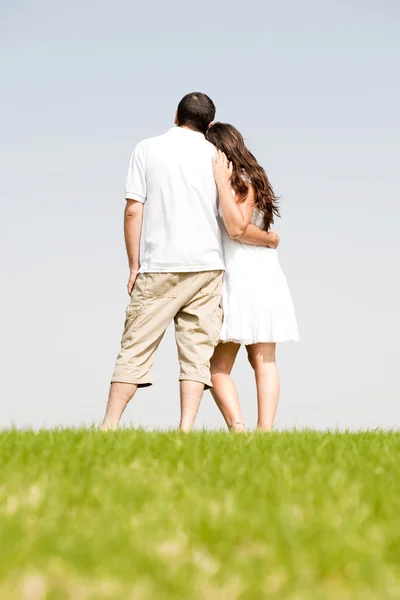 Rear view of romantic young couple — Stock Photo, Image