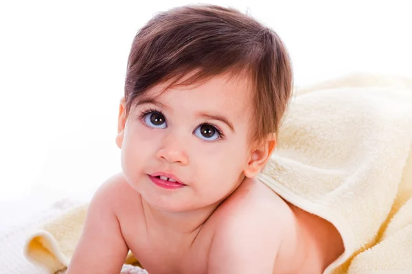 Närbild av ett spädbarn — Stockfoto