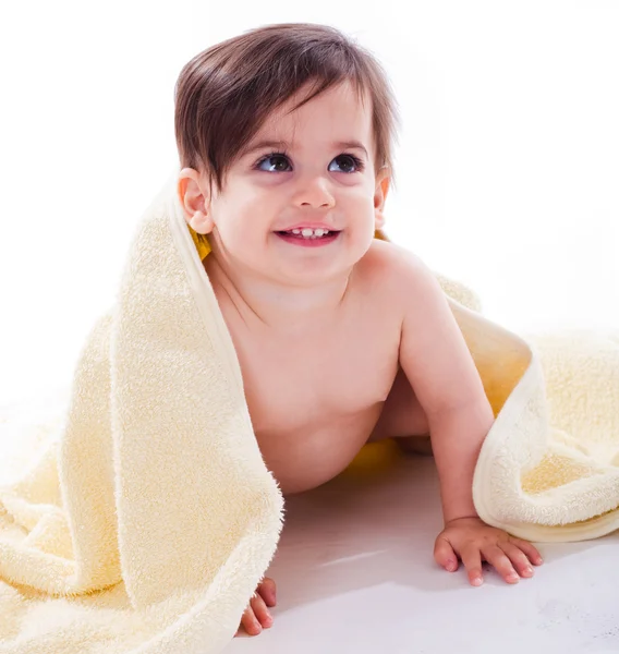 Cute baby after bath — Stock Photo, Image