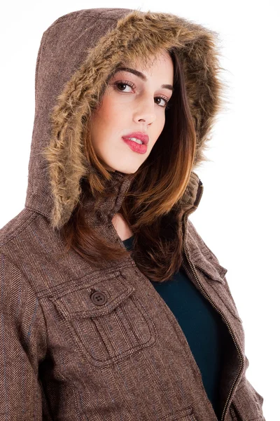 Piękne kobiety z kurtka zimowa — Zdjęcie stockowe