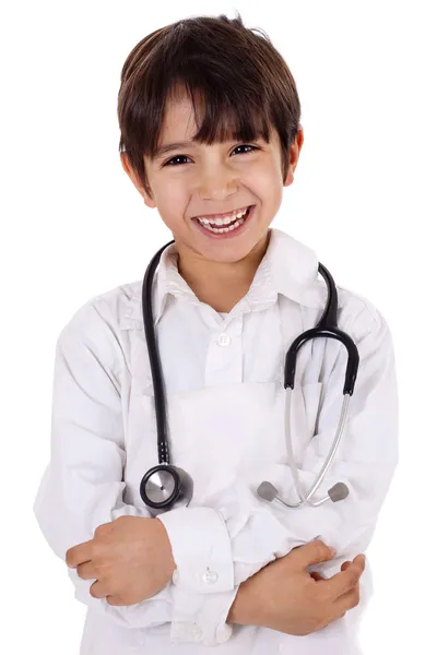 Kleiner Junge Arzt lizenzfreie Stockbilder