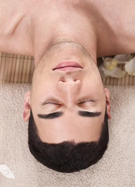 Caucasian handsome spa man — Stock Photo, Image